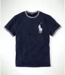 t-shirt polo 2019U hommes respirable occasionnelle mode pas cher simple bleu ujy